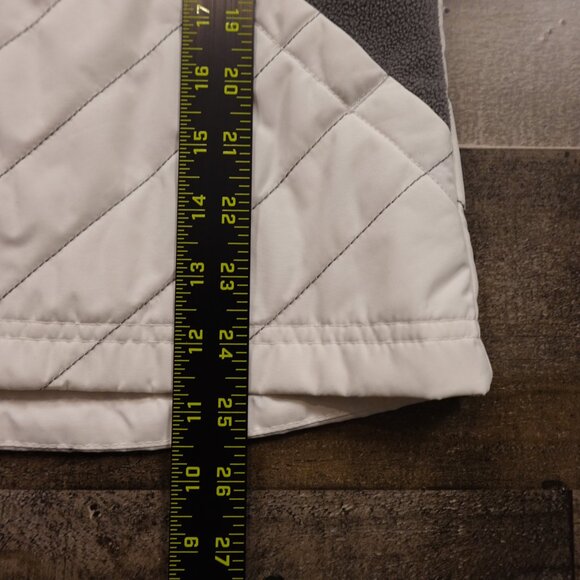 Columbia Quilted Fleece-Lined Vest Women’s Medium White Gray Outdoor Layer - Picture 7 of 12